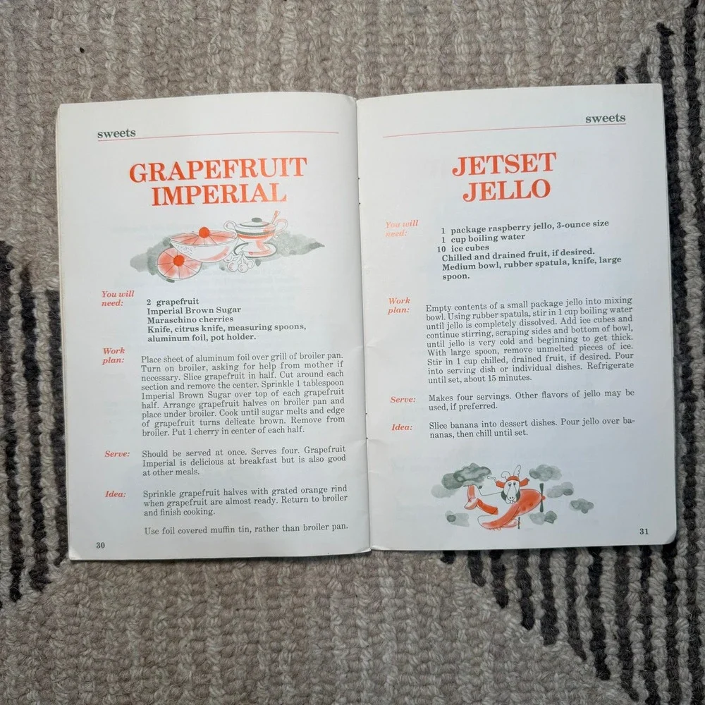 Vintage‎ 1972 Imperial Sugar My First Cookbook Kids Recipe Book